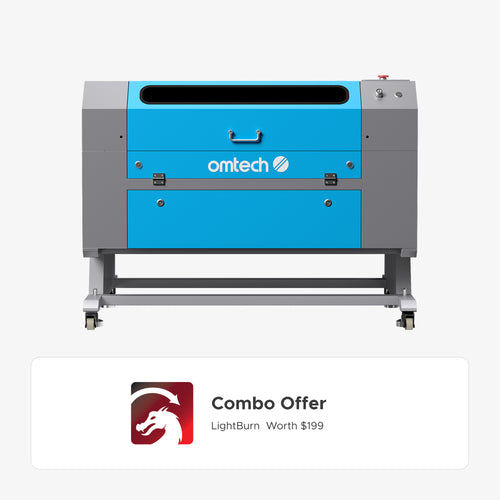 OMTech Maker AF2028-60 60W CO2 Laser Cutter and Engraver with 20