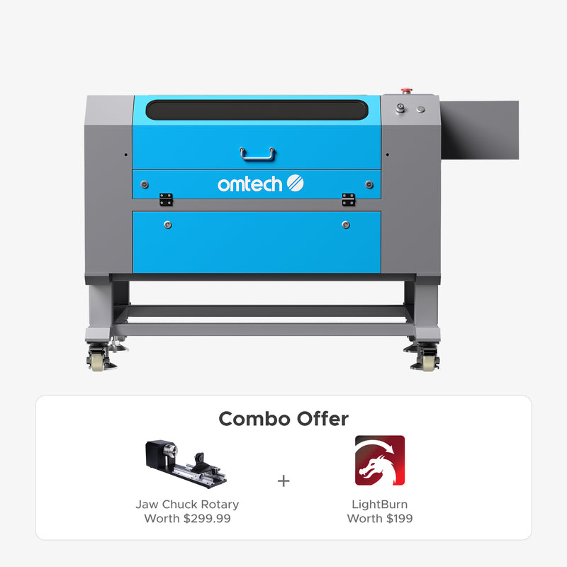 OMTech Maker AF2028-80 90W CO2 Laser Engraver and Cutter with 20" x 28" Working Area and Autofocus
