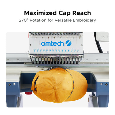 OMTech Pulse 15 Needle Commercial Embroidery Machine