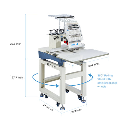 OMTech Pulse 15 Needle Commercial Embroidery Machine