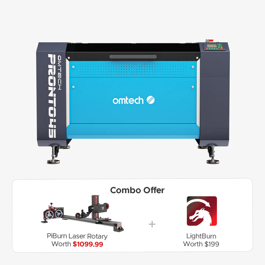 OMTech Pronto 45 100W CO2 Laser Cutter and Engraver with 24" x 40" Working Area and Autofocus