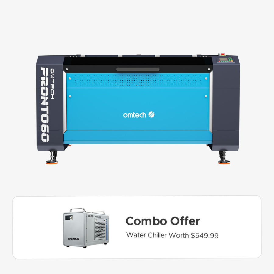 OMTech Pronto 60 130W CO2 Laser Cutter and Engraver with 35" x 51" Working Area and Autofocus