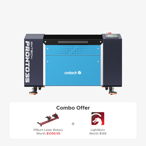 OMTech Pronto 35 60W CO2 Laser Cutter and Engraver with Autofocus