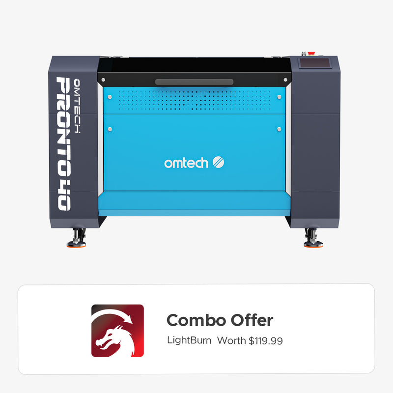 OMTech Pronto 40 90W CO2 Laser Engraver and Cutter with Autofocus