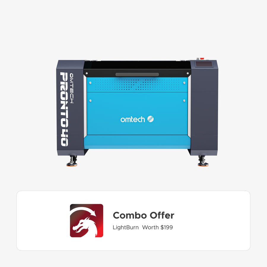 OMTech Pronto 40 90W CO2 Laser Cutter and Engraver with 24" x 35" Working Area and Autofocus