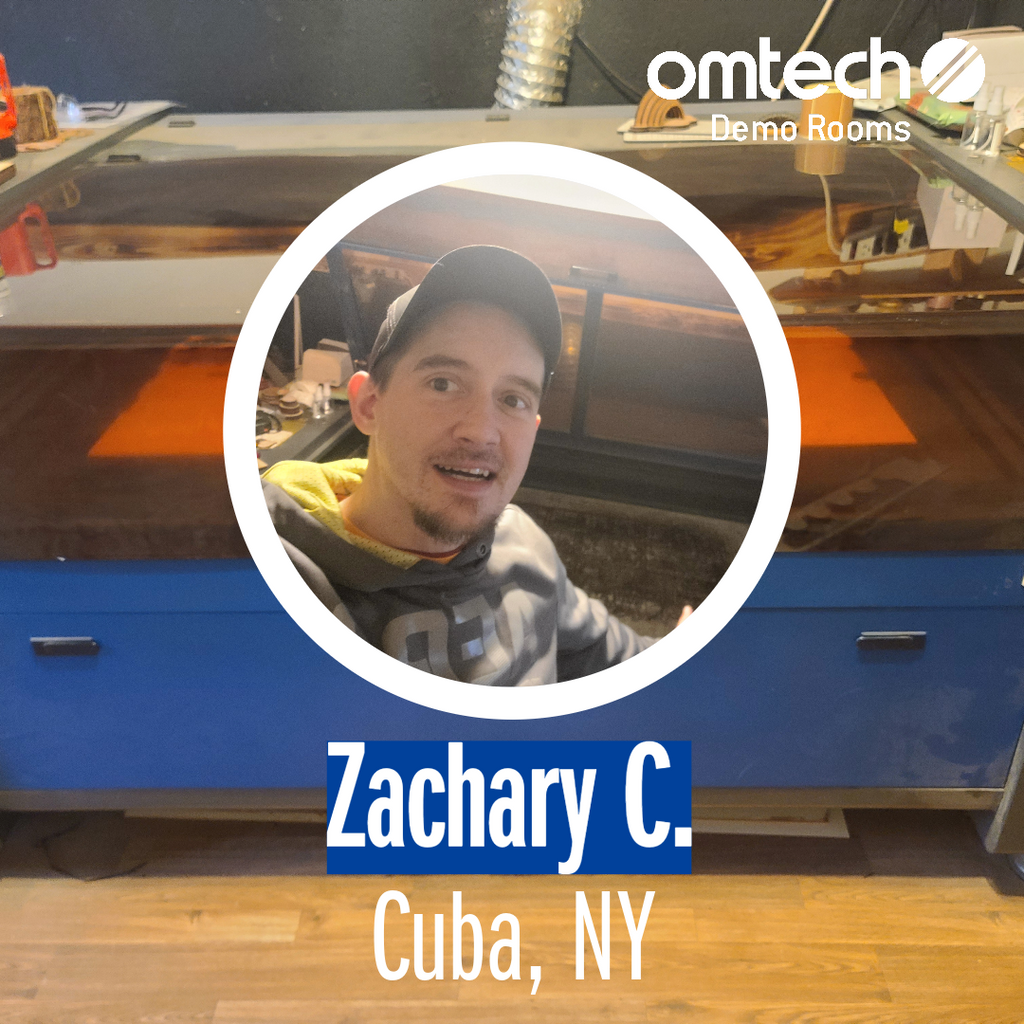 Laser Engraving Demo Room in Cuba, New York – OMTech
