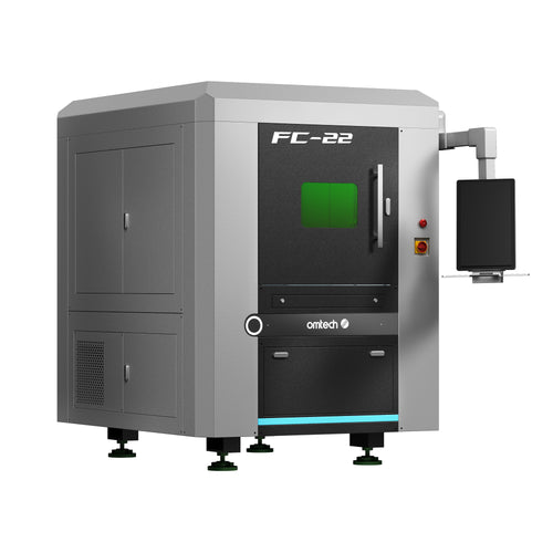 OMTech FC-22 1500W Fully Enclosed Fiber Laser Cutting Machine with Front & Back Pass Through & Built-in Water Chiller