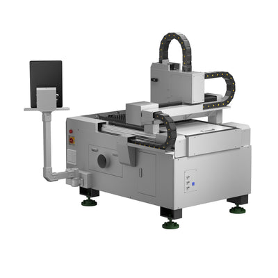 OMTech FC-22C 1500W Open Metal Laser Cutter Machine with Built-in Water Chiller & External Exhaust Fan