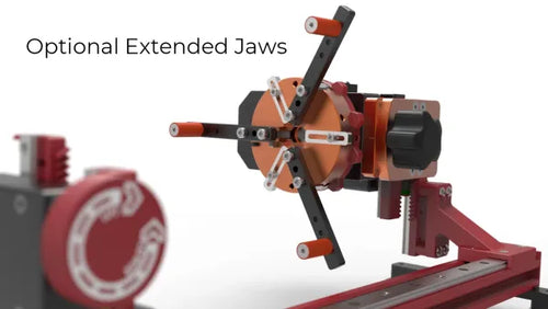 OMTech PiBurn Grip 2 – World’s Best Chuck Laser Rotary for CO₂ Laser Engraver