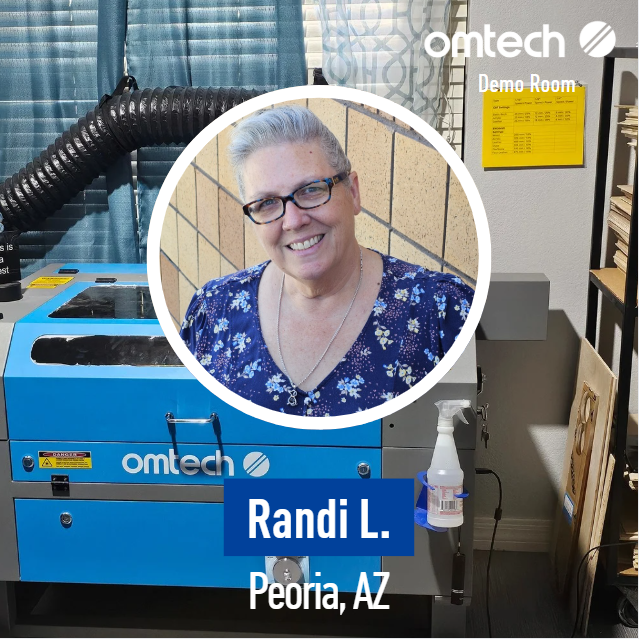 Laser Engraving in Peoria, Arizona | Demo Room Host - Randi L.