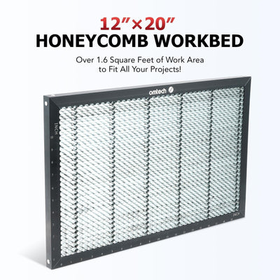 12x20 Inch Metal Honeycomb Laser Working Bed for CO2 Laser Engravers Excluding OMTech Polar