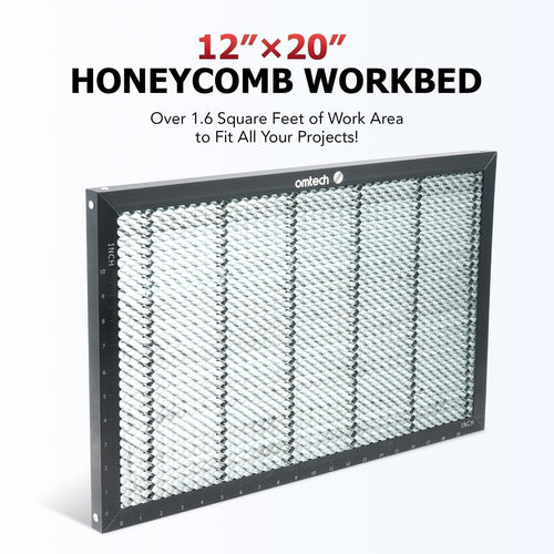 12x20 Inch Metal Honeycomb Laser Working Bed for CO2 Laser Engravers Excluding OMTech Polar