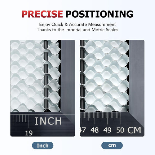 12x20 Inch Metal Honeycomb Laser Working Bed for CO2 Laser Engravers Excluding OMTech Polar