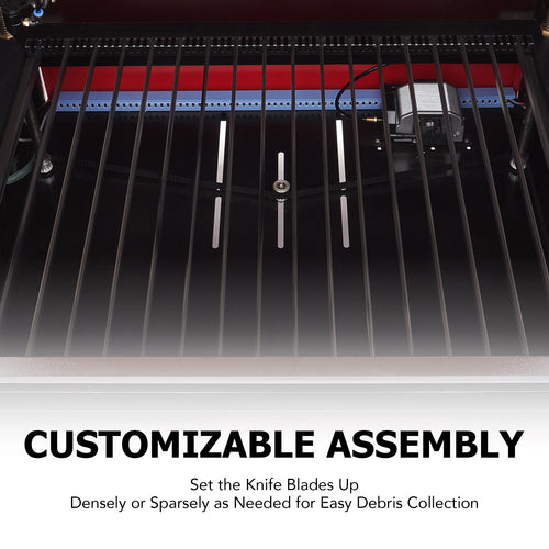 Knife Blades Laser Bed, Aluminum Laser Working Table for 12