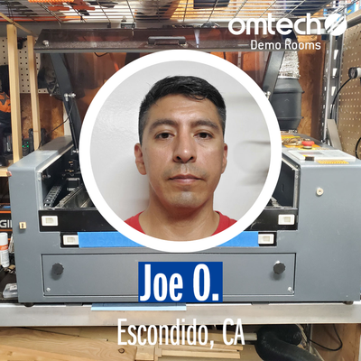Laser Engraving in Escondido, California | Demo Room Host - Joe O.