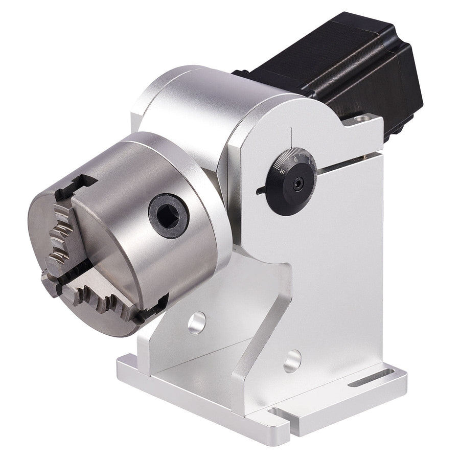 80mm Rotary 3 Jaw Axis Attachment for Fiber Laser Engraver for Irregular-Shaped Objects (For Fiber Machines Only)